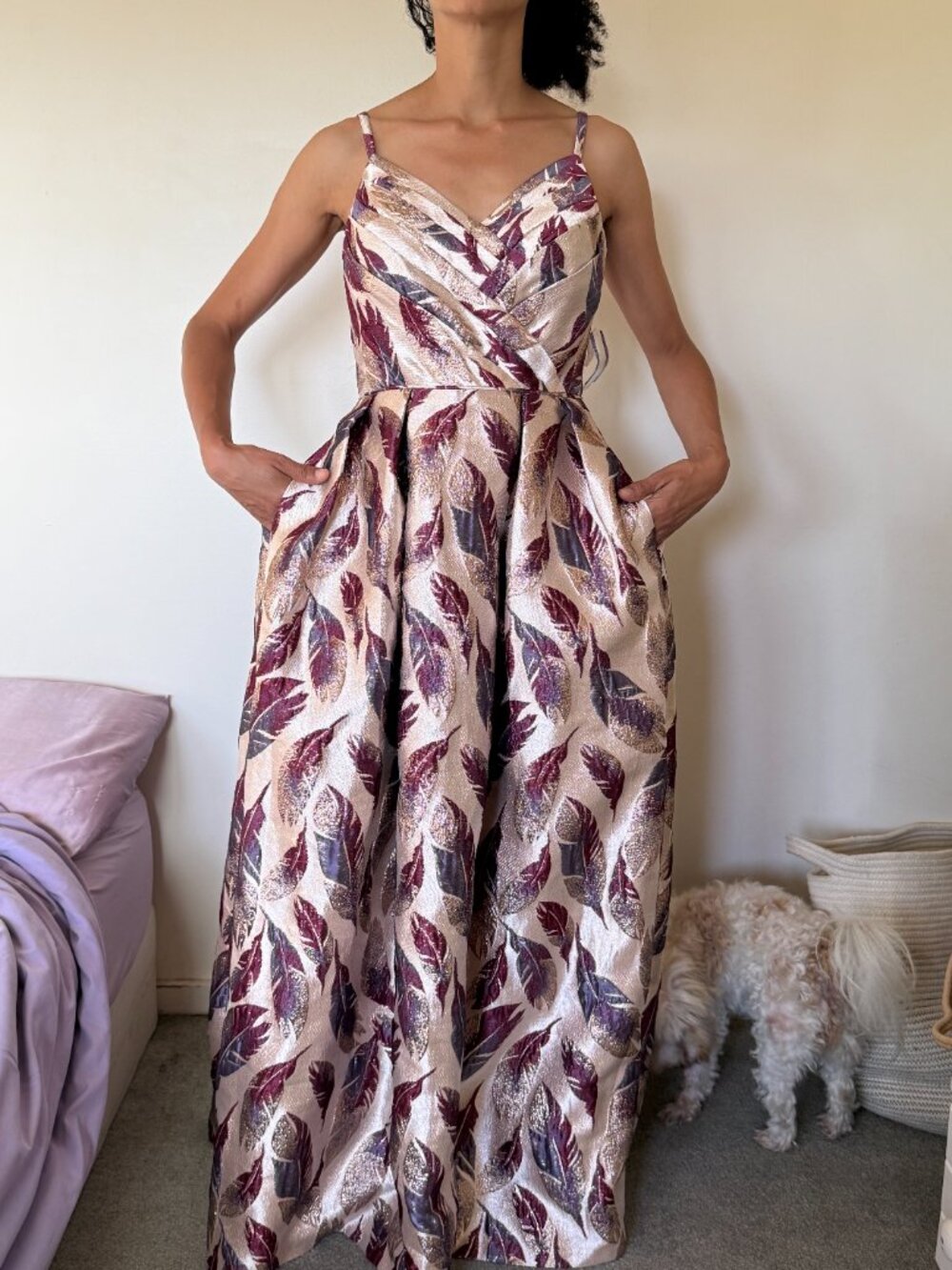 Morgan & Co long dress with pockets NWT